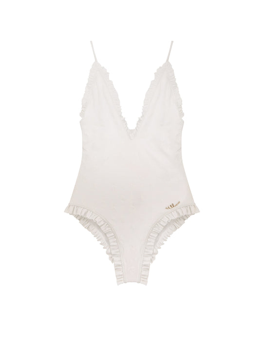 Swimsuit With Logo Detail