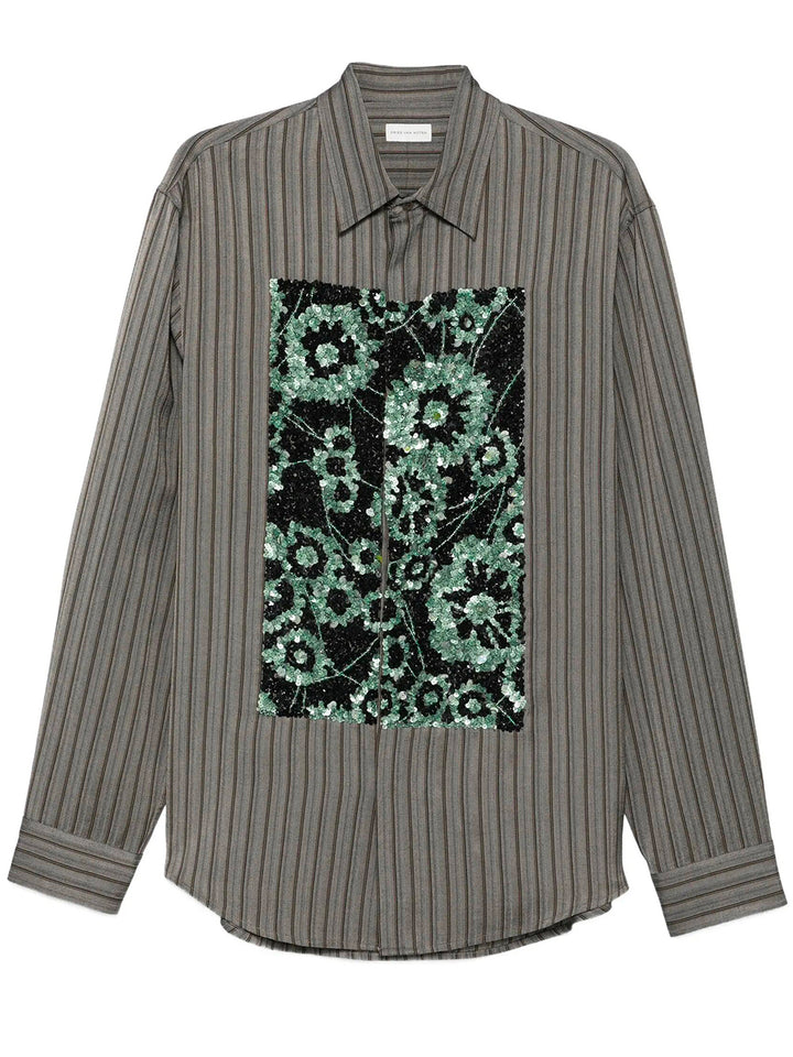 Dries Van Noten CAMICIA - Grey | 9f534dfcd004dd6be1fbbfccdb7bcec8d59e628f