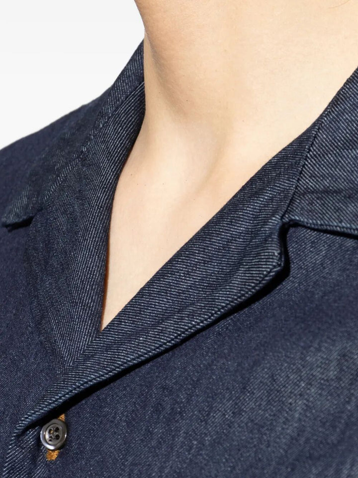 Dries Van Noten Shirts - Blue | a4852842714f673bd0926e99e748d74fb00a870d