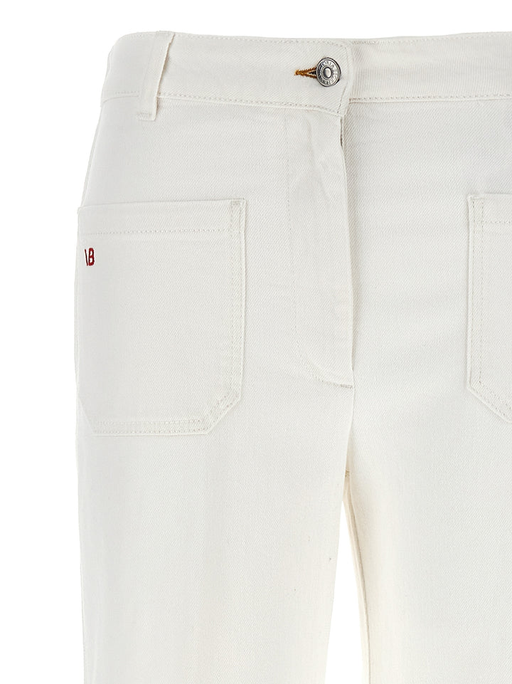 Victoria Beckham Alina Jeans - White | 1401297f7ad7a374d1f216a16337bed0cb991c1a