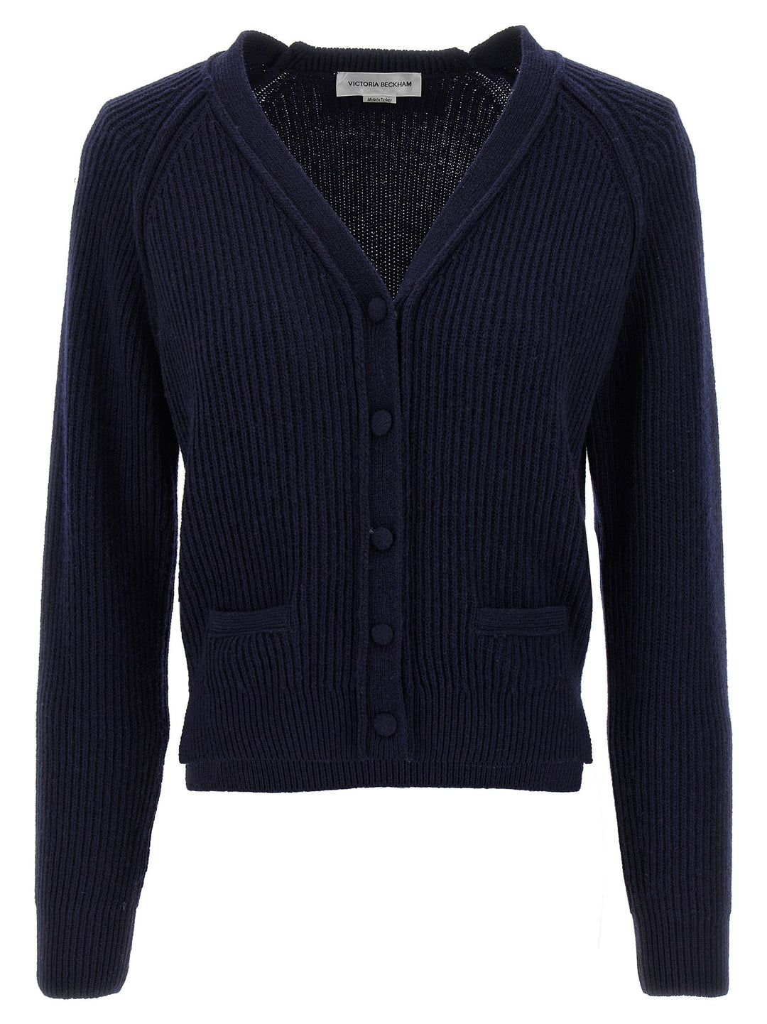 Victoria Beckham Stepped Hem Sweaters and Cardigans - Blue | 3edcb5dc641141b08d40cf449456c20c6ce630f8