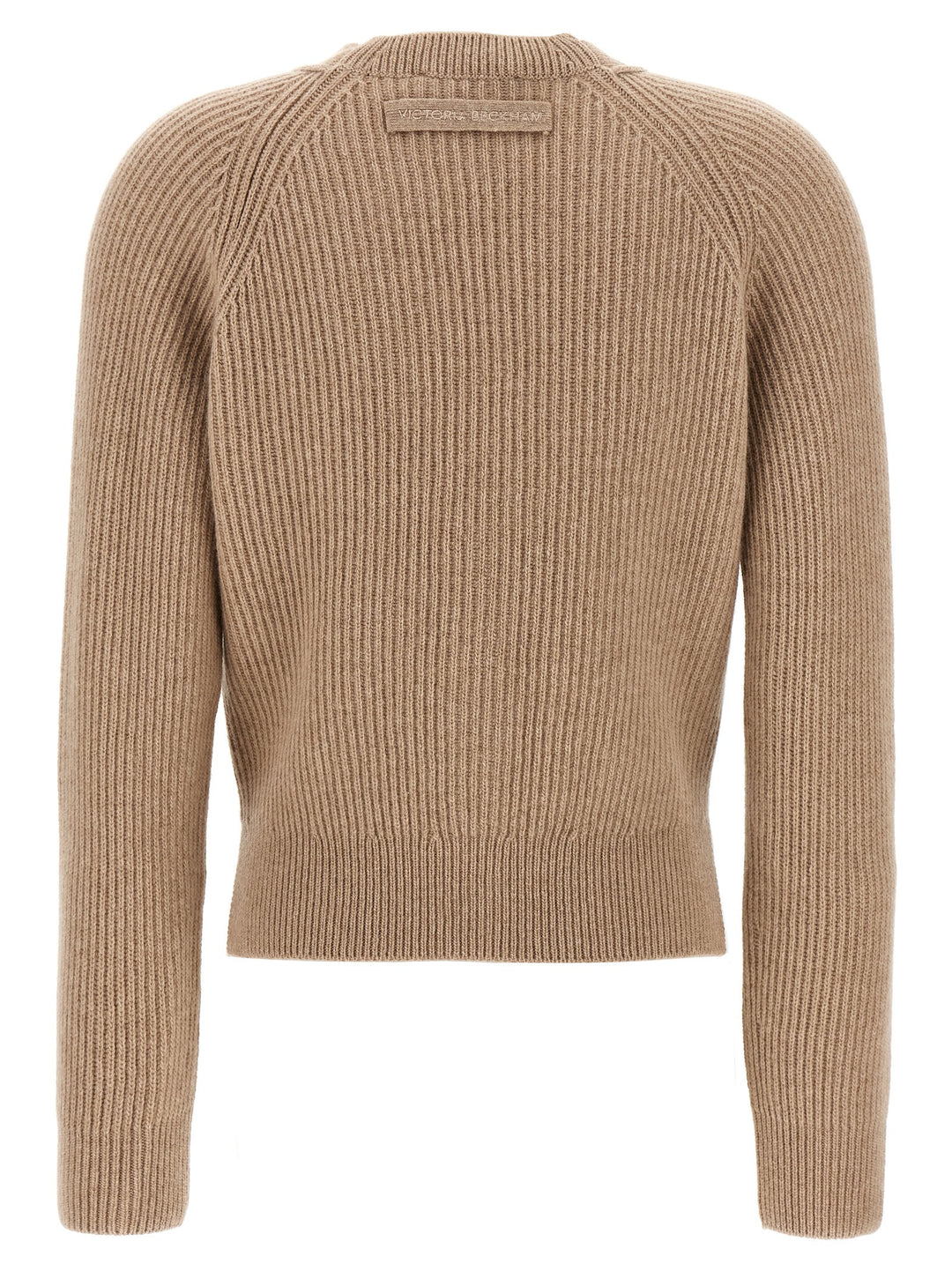 Victoria Beckham Stepped Hem Sweaters and Cardigans - Beige | c8e22376e47724de40a2846cb4fc35d675068aa0
