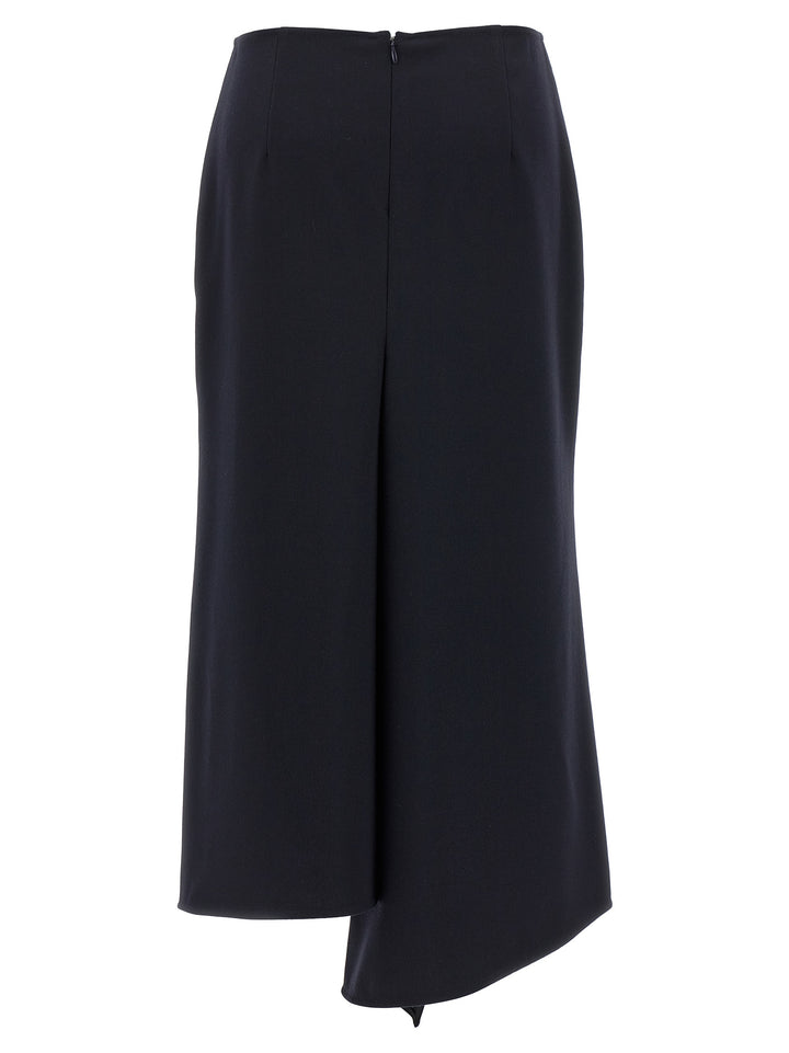 Victoria Beckham Kick Detail Skirts - Blue | 193ff3bfc893b57888c21d1d76c2f5627c185f92