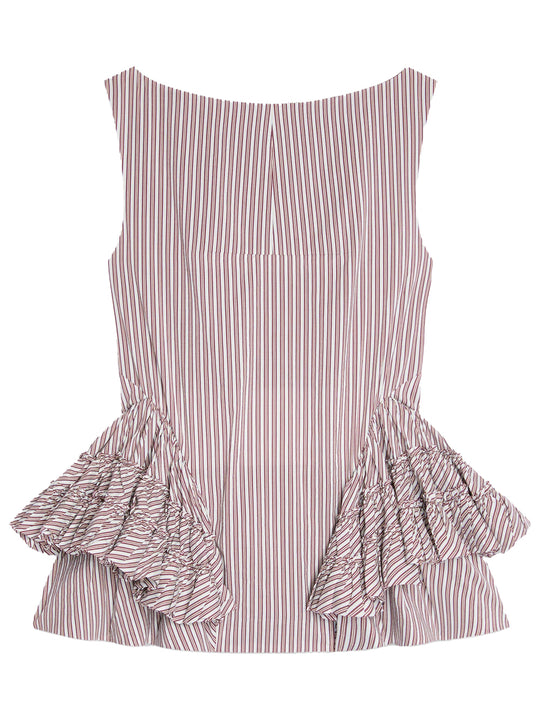 Casey Ruffled Peplum Top