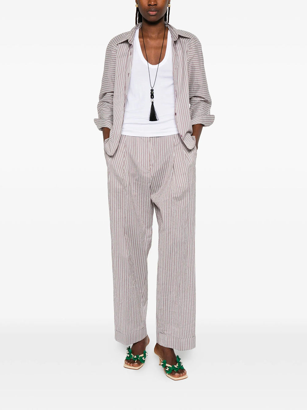 Dries Van Noten PANTALONI - Brown | 16822e1c78a9c83aaa9b036806278a85e23d4387