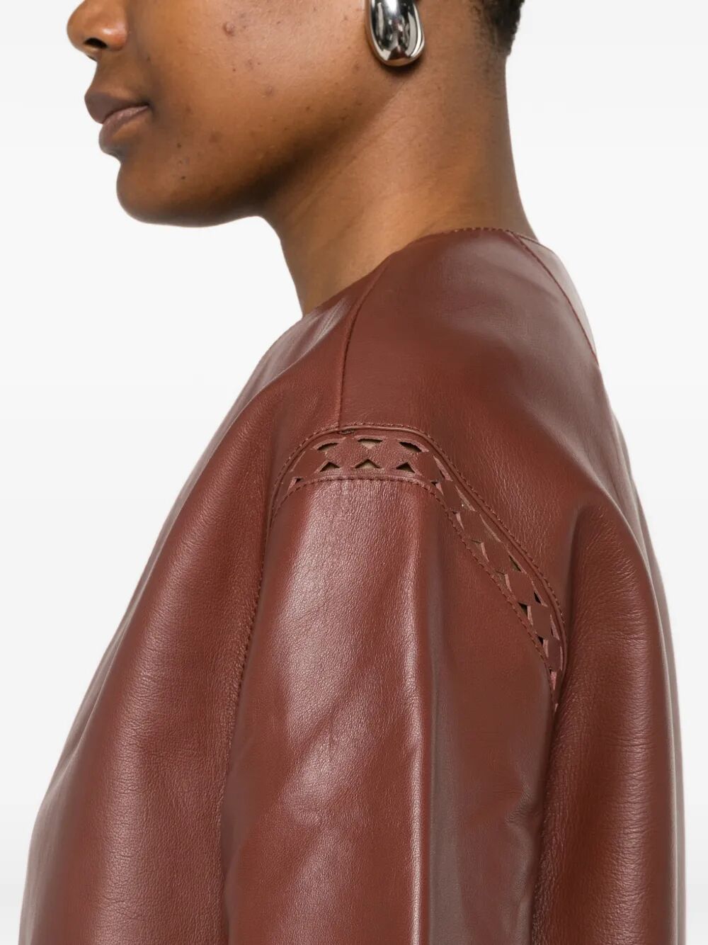 Yves Salomon Leather - Red | e3587e7b4a0b51406ce602e548f6b0b7b0f90d80