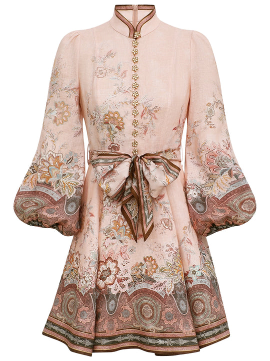 Alchemy Button Mini Dress