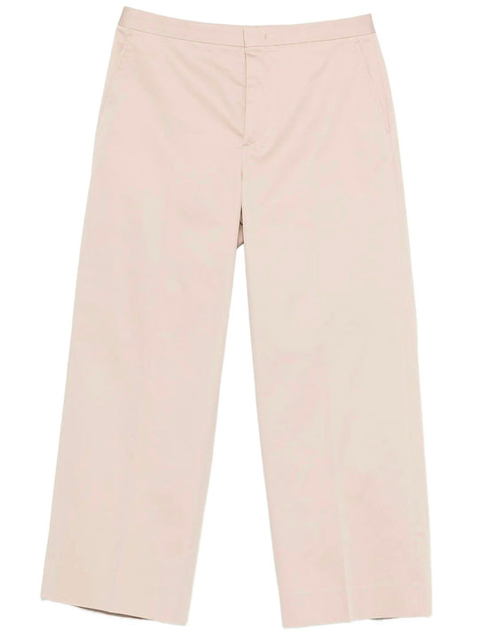 Angel Pressed-Crease Cotton Trousers