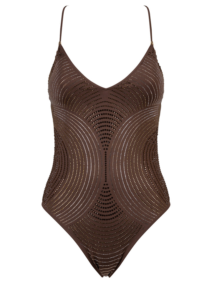 Pin Up One-pieces - Brown | 1768cccbe92021de7dbd9f30d143f622144d3180