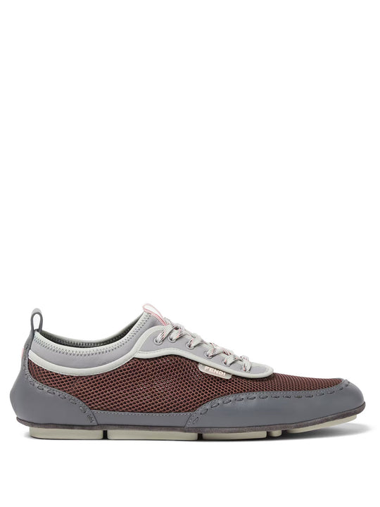Fendi Fit Mesh And Leather Sneakers