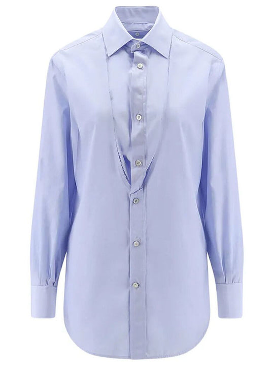 Folded Collar Poplin Shirt