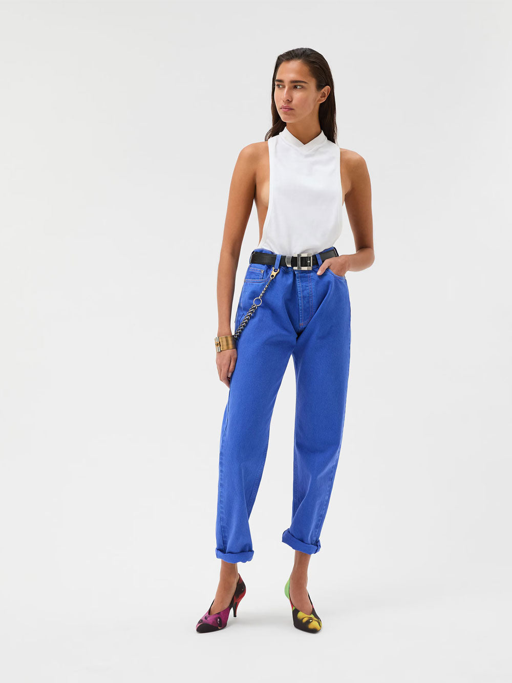 Versace Straight leg - Blue | aa5896bf09aaecf8132d4f23ce2b29545ea80c4a