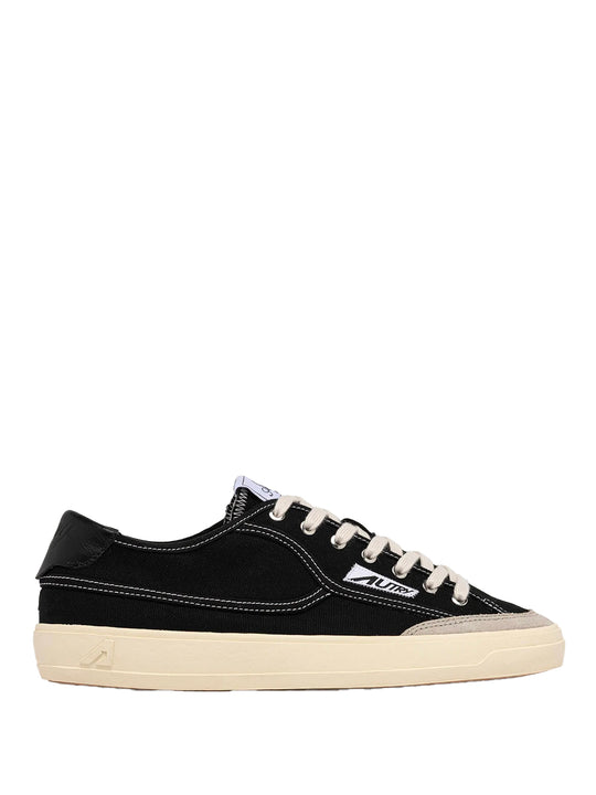 Windscape Low Sneakers In Black Canvas