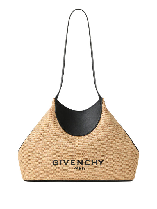 Small Facet Tote Bag In Raffia