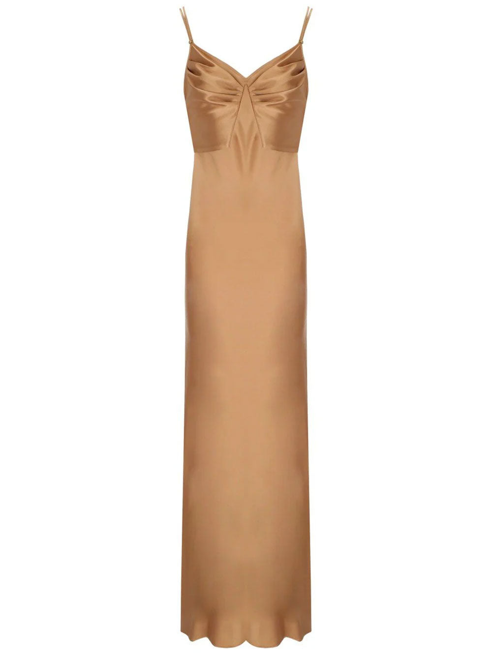 Elisabetta Franchi Long dresses - Brown | 168197ec3dae3ff90cf985ae5a1739179a0c77c4