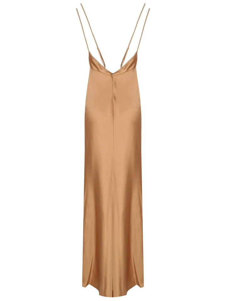 Elisabetta Franchi Long dresses - Brown | 82277d79e5e40bc1c851dc14afd836eaf9e0ca2c