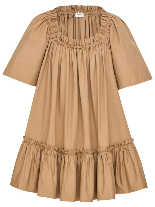 Ruffled Dress In Cotton