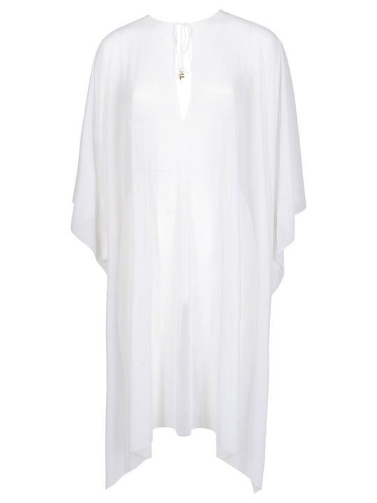Semi-Sheer Kaftan Dress