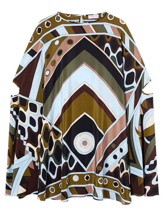 Silk Caftan In Vivara Print
