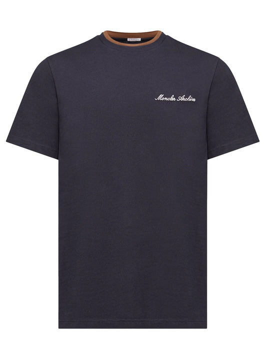 Embroidered Logo Cotton T-Shirt