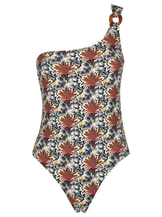 One Shoulder One-Piece Swimsuit
