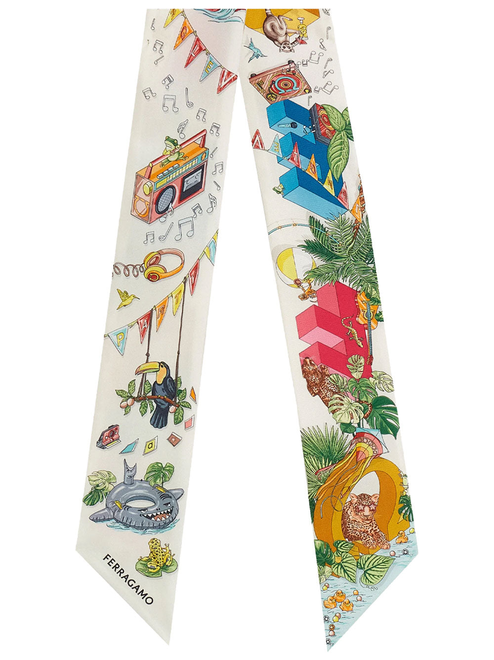 Ferragamo Foulards - White | 37b9bb11d7938dc648cc6e36780ba80b0a3c32eb