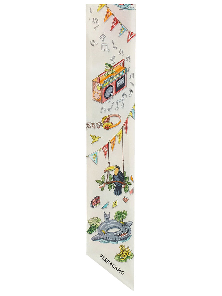 Ferragamo Foulards - White | dca74a5bb6747a4770410df54115ba76eea7bd6b