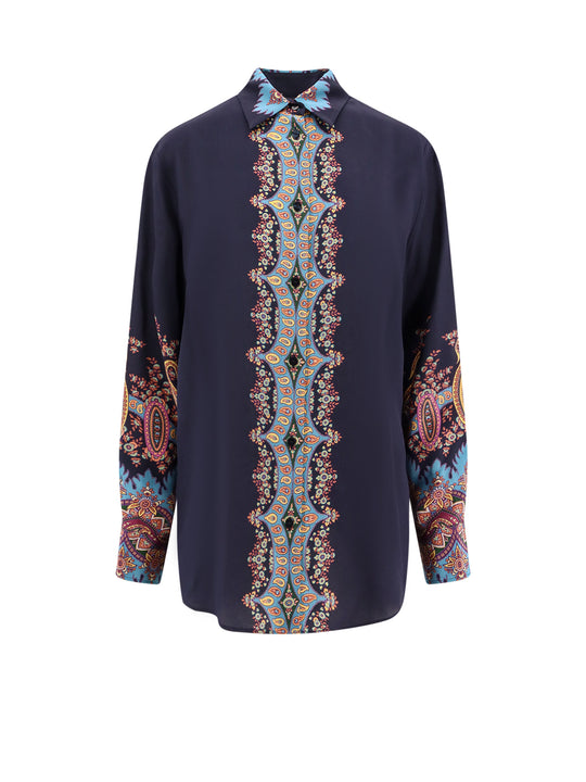 Silk Shirt With Floral Print