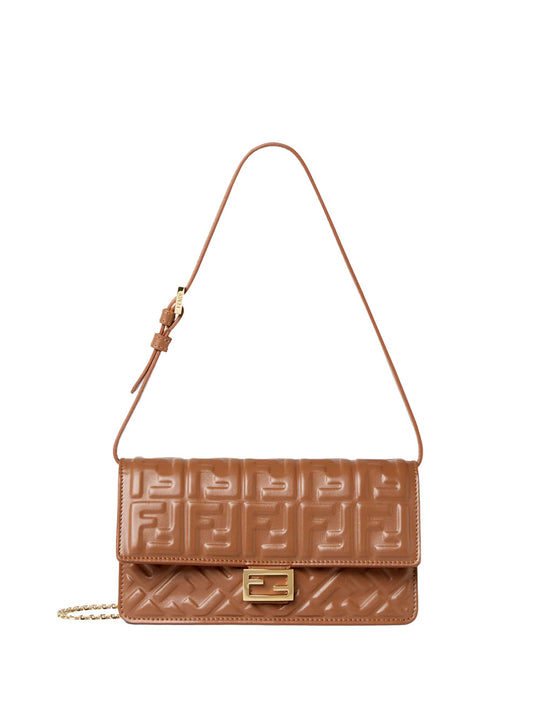 Wallet On Chain Baguette In Nappa Leather With Ff Motif