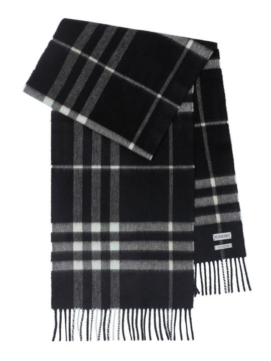 Check Cashmere Scarf