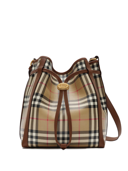 Small Check Bucket Bag