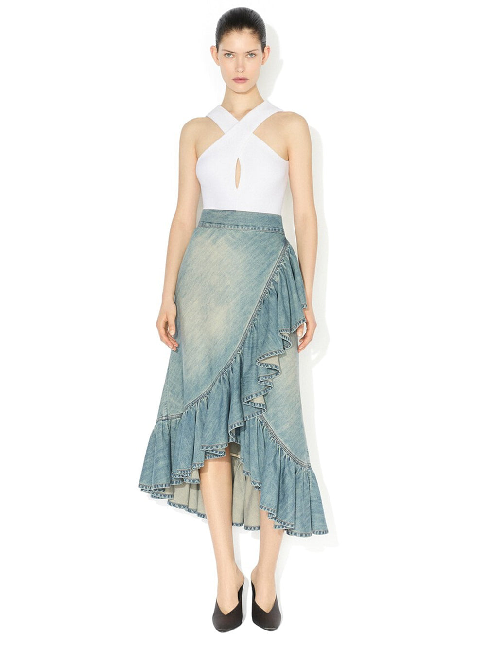 AlaÏA GONNA - Blue | b1788265cb8752d4b22477f1c769adceeb6c621a