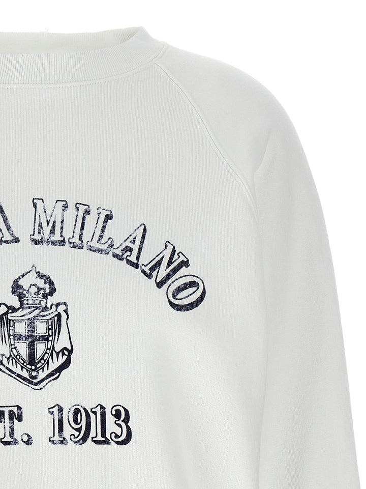 Prada Print Sweatshirt - White | 8763ccf11ff489e2e17e9a478eccaf5a8c24acbc