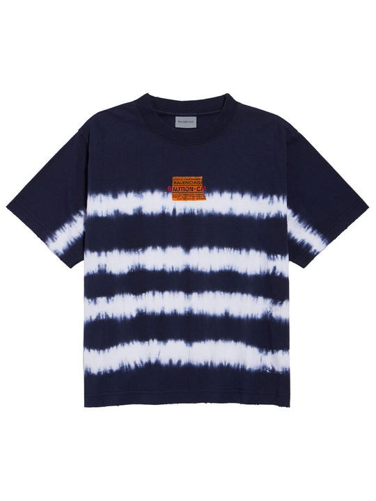 Taped And Dyed Medium Fit T-Shirt In Dry Jersey