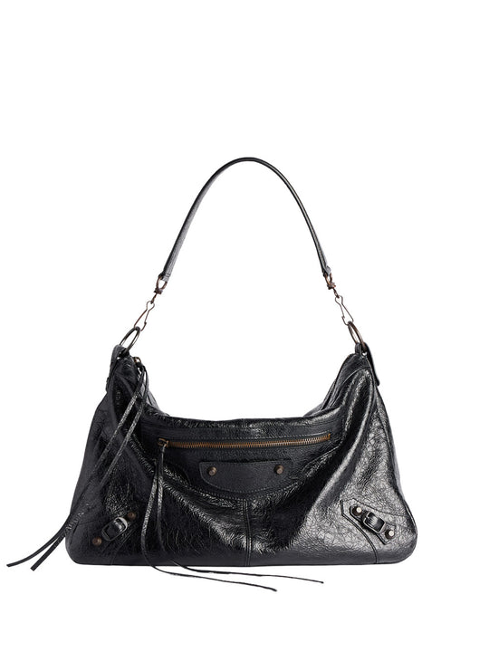 Le City Moto Medium In Arena Lambskin
