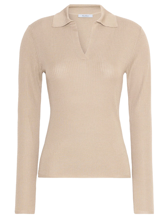 Cashmere And Silk Polo Sweater