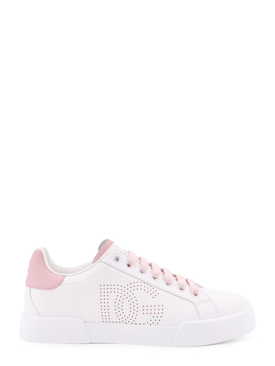 Portofino Low-Top Leather Sneakers With Lateral Monogram