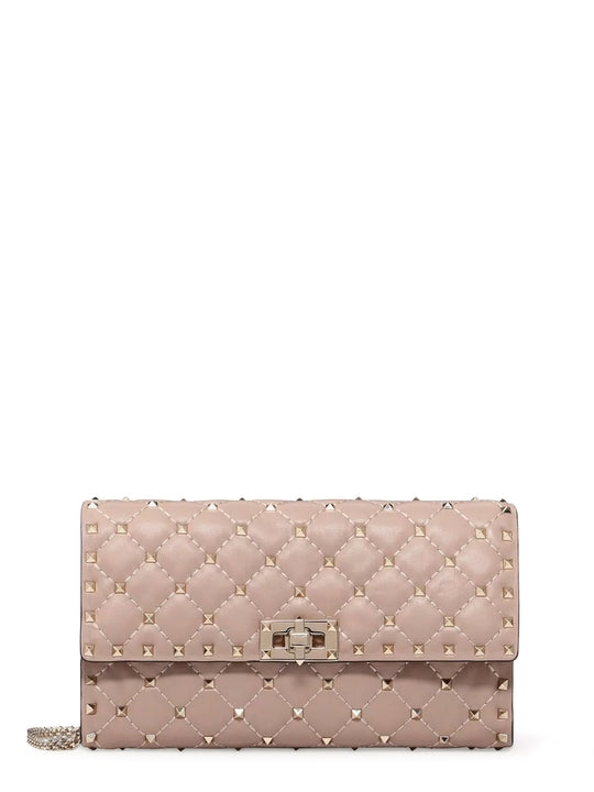Rockstud Spike Leather Shoulder Bag