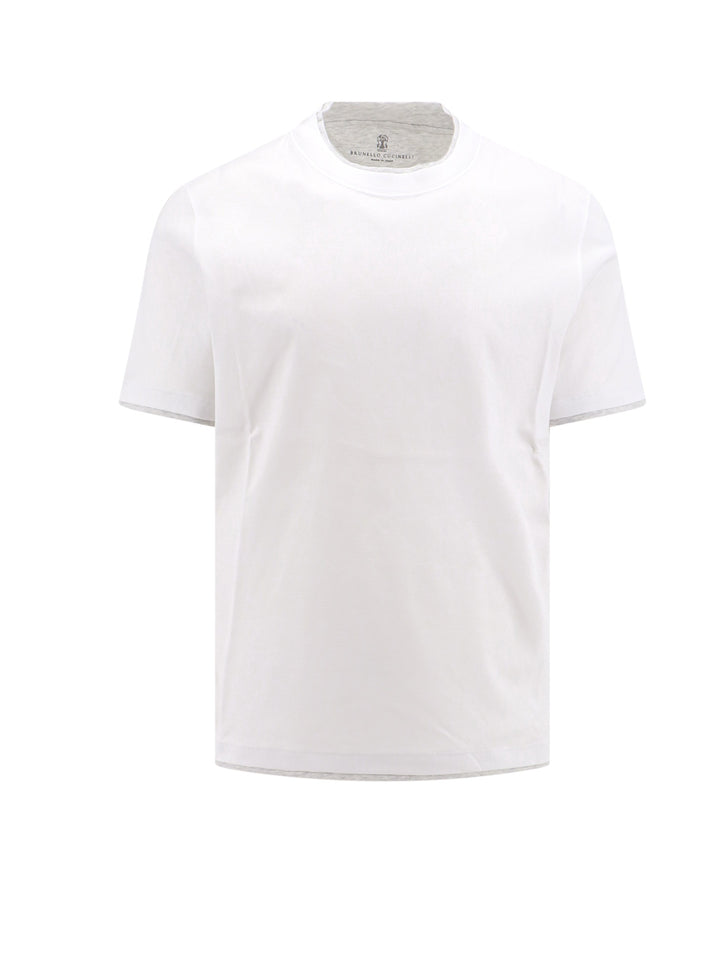 Brunello Cucinelli T-shirts and Polos - Light and natural | 924e8cee080e6f869c9d7b11cd11f41f1c33fbbd