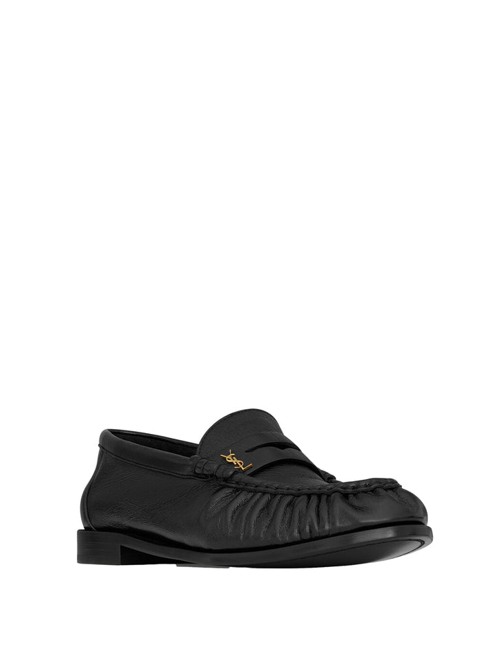 Saint Laurent Paris Loafers - Black | 026a4d6ce6956a7f3e17b3cb4640ff4d4c8fa903