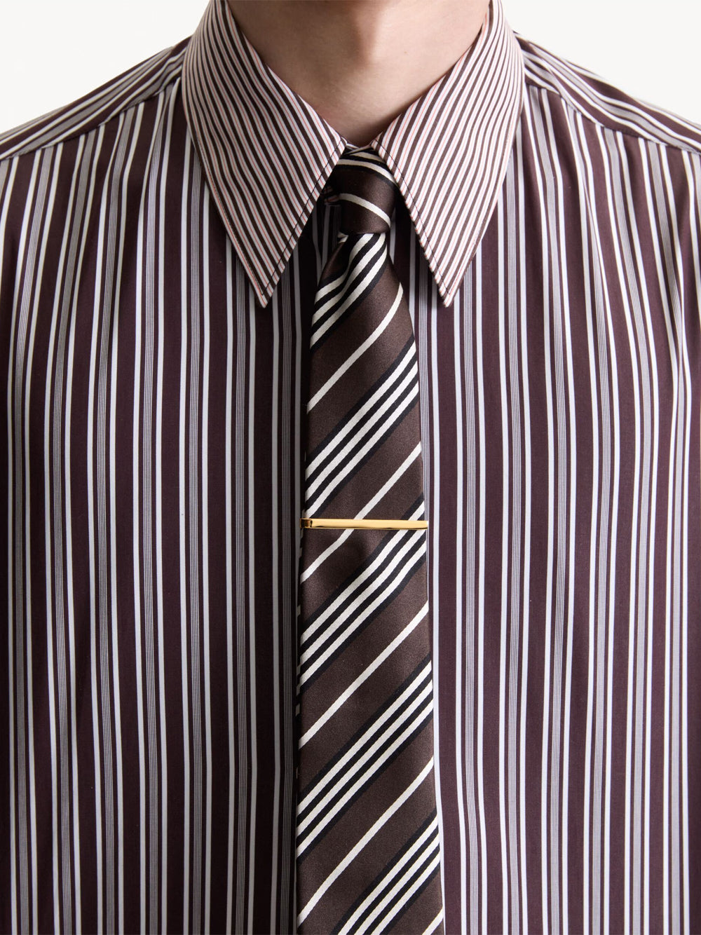 Saint Laurent Paris Ties - Brown | abb9eaf600fb16be966ac7eaac9bcf9417fc049c