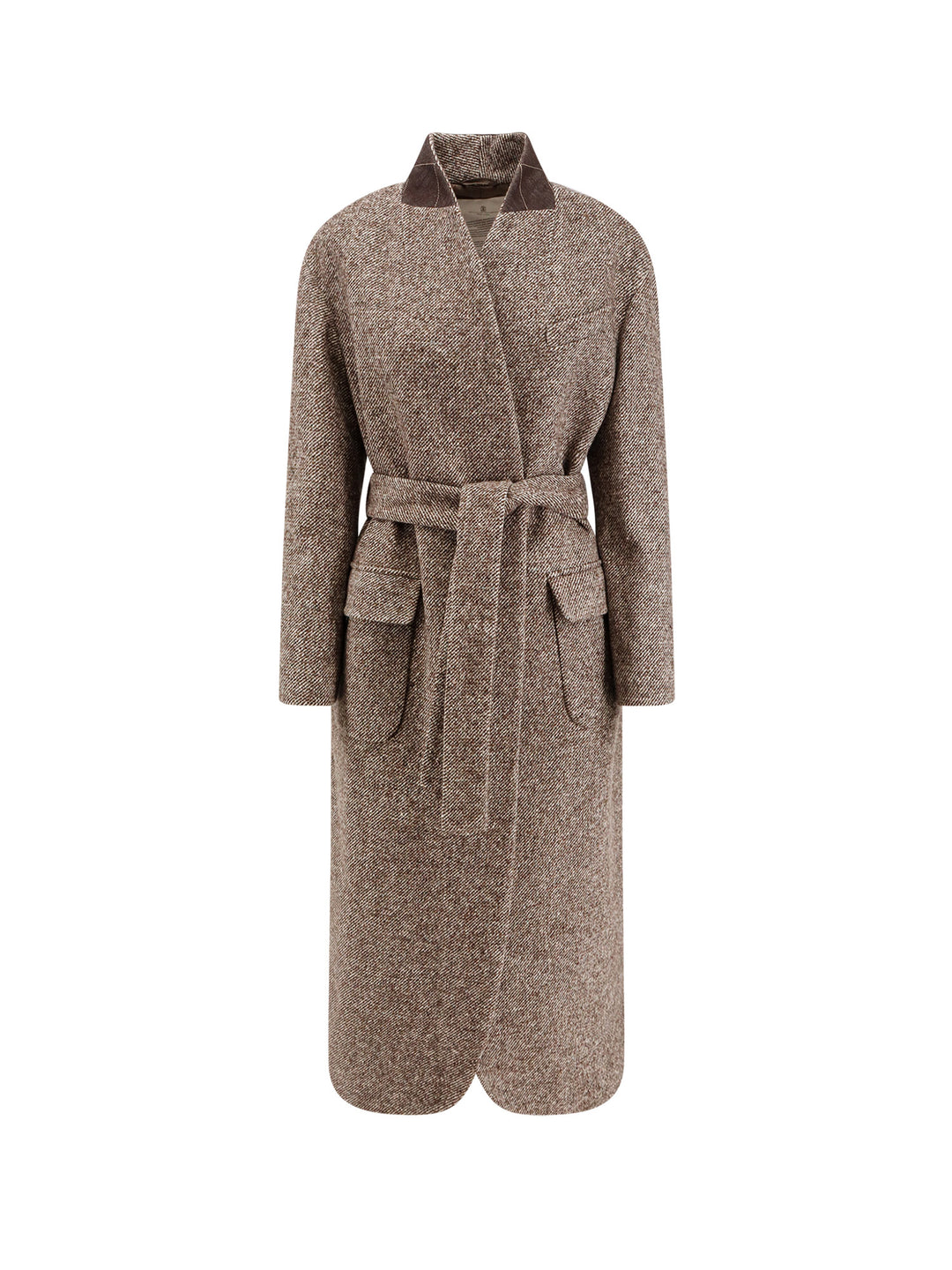 Brunello Cucinelli Coats - MARRONE/GRIGIO/PANAMA | 76fe29b03e6e5f3b743c3d7436589c1cd2c267a3