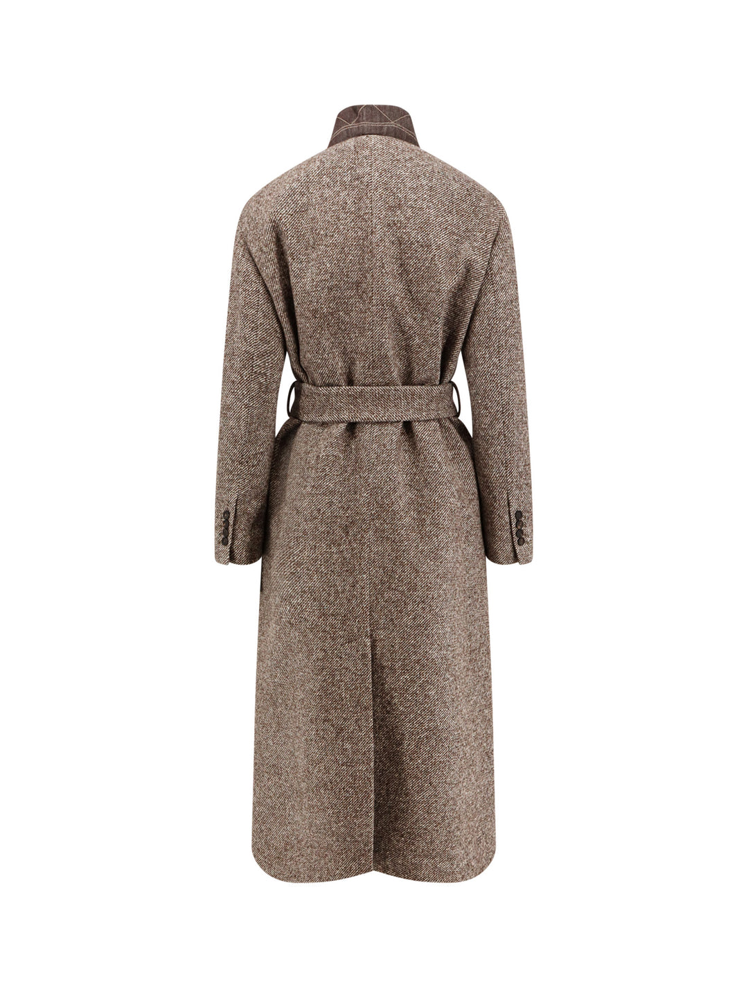 Brunello Cucinelli Coats - MARRONE/GRIGIO/PANAMA | d9b181c45ad59528dfa708d08a92953f92391b12