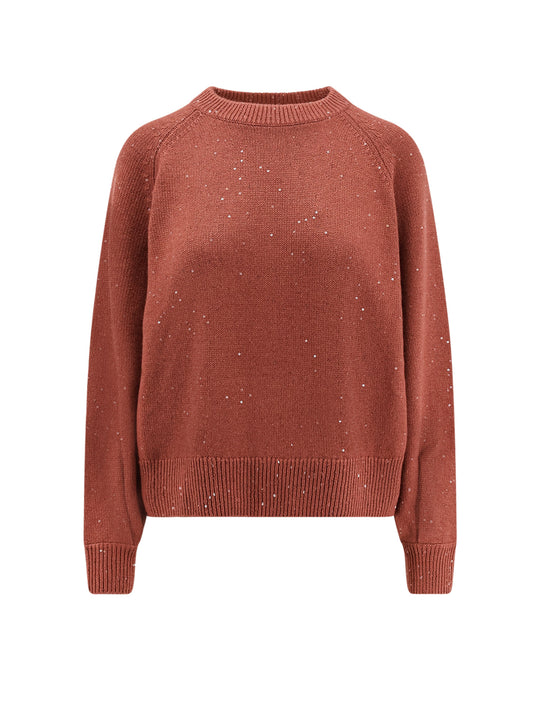 Cashmere And Silk Sweater With Sequins