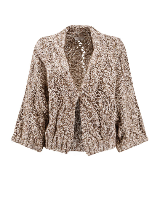 Wool And Cashmere Cardigan With Sequins