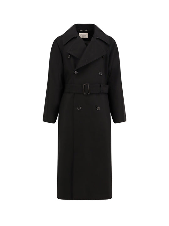 Certified Wool Coat With Belt