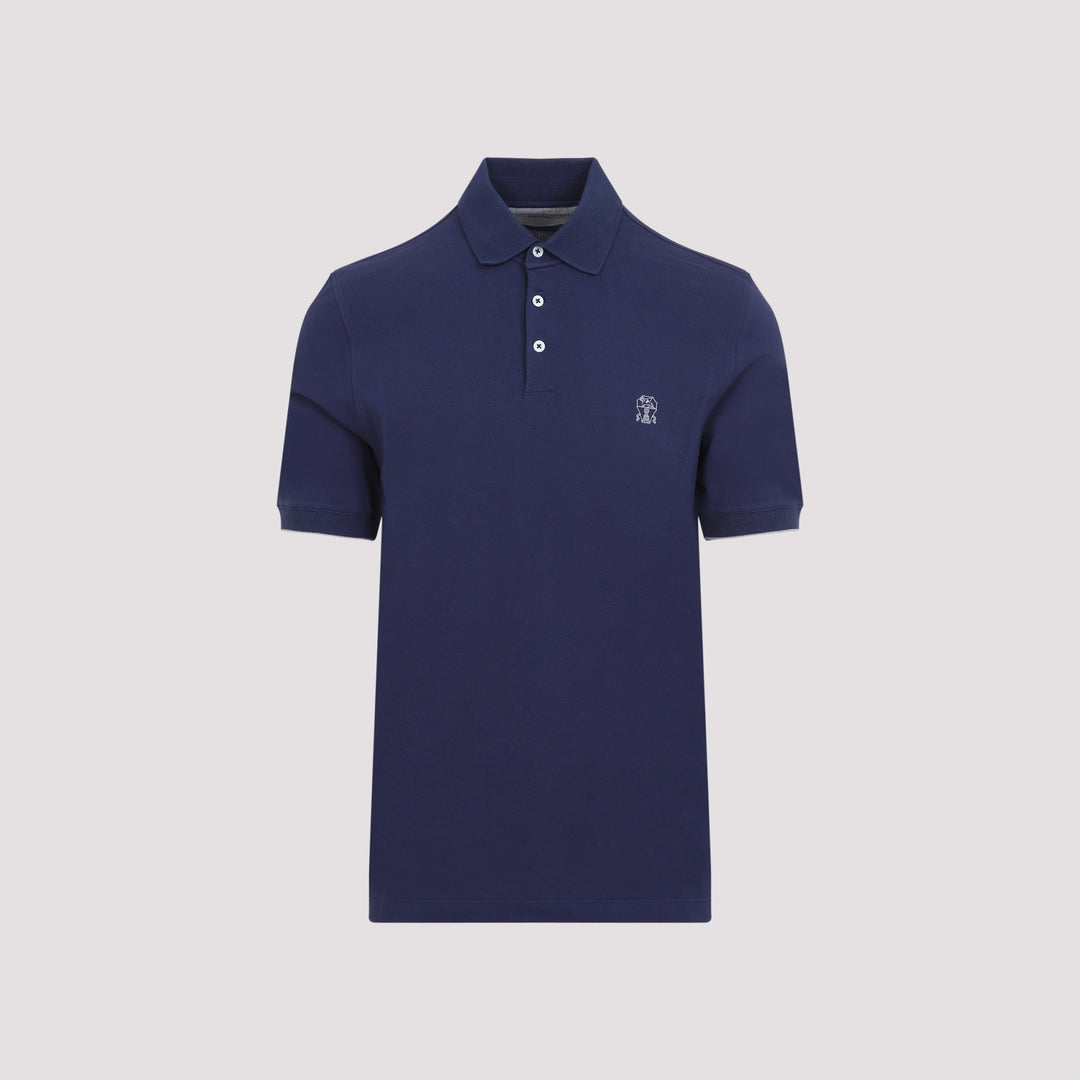 Brunello Cucinelli Polo - Blue | 2ca8be6ae4ec7246dc28040f32cc10550f452940
