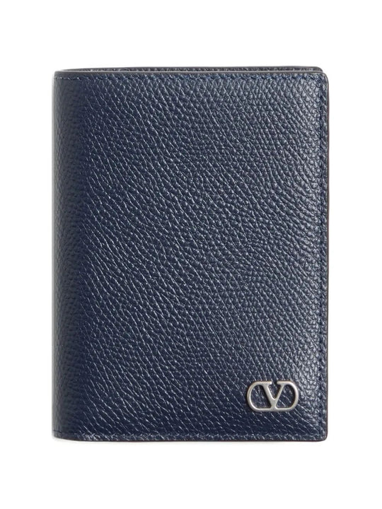 Valentino Garavani Vlogo Signature Cardholder In Grainy Calfskin
