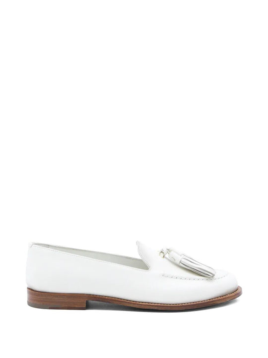 Smooth Leather Loafers With Tassels