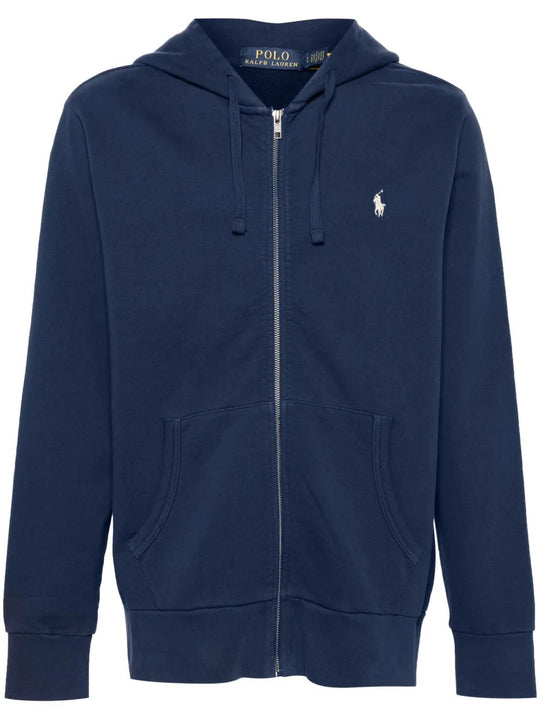 Full-Zip Cotton Jersey Hoodie
